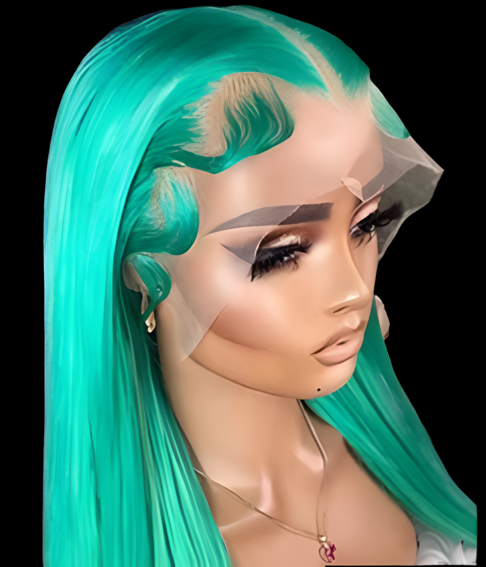 Teal Green HD Wig - Kontourtouch Wigs & More