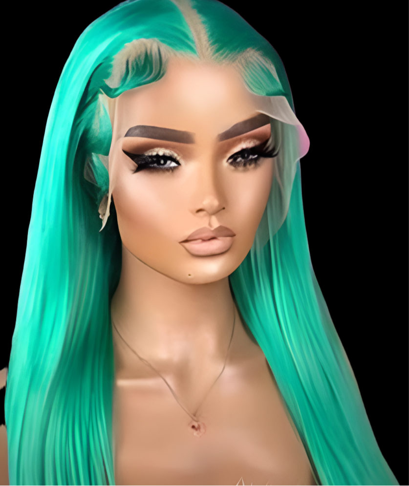 Teal Green HD Wig - Kontourtouch Wigs & More